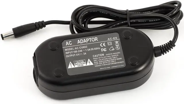 Alt view image 2 of 2 - AC-E6 AC Power Adapter for Canon ACE6 without coupler T6s T6i 750D 760D