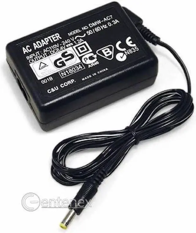Alt view image 2 of 4 - AC Power Adapter for Panasonic Lumix DMC-FZ28 DMCFZ28 DMC-FZ50 DMC-FZ50K DMC-FZ50S DMCFZ50 DMC-FZ18
