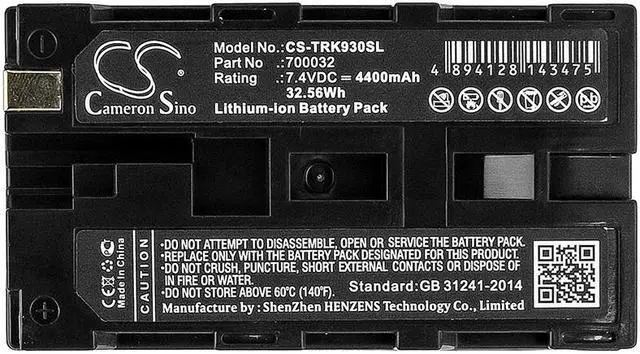 Alt view image 5 of 5 - Battery for TSI 700032 8532 AEROTRAK 9036-01 9036-02 9306 DUST TRAK II EP-03750