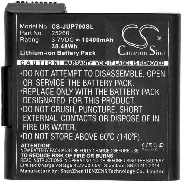 Alt view image 5 of 5 - Battery for Sokkia 25260 Juniper Mesa 2 MS2 SHC5000 SHC-5000 field computer