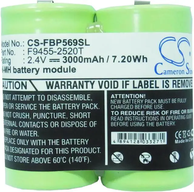 Alt view image 5 of 5 - Battery for FLUKE Tester F9455 F9455-2520T 474569 Survey Equipment 2.4V Ni-MH