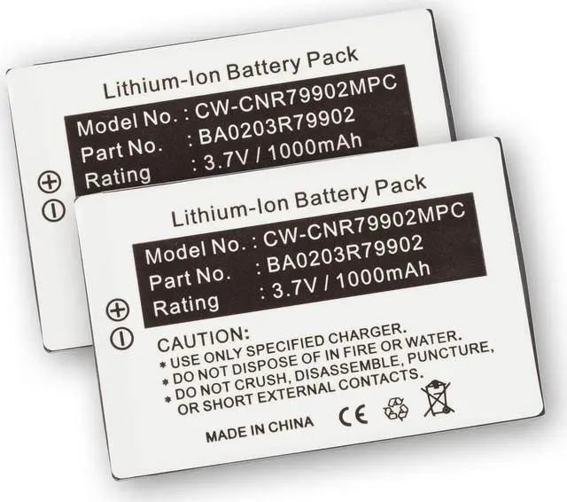 Main image of Battery 2-PACK for the Creative Labs BA20203R79902 Nomad Xtra MuVo2 Jukebox Zen MP3 Player 2x 2PK