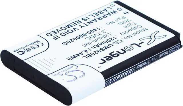 Alt view image 3 of 5 - Battery for Unitech 1400-900020G Wireless Barcode Scanner MS920 1200mAh NEW