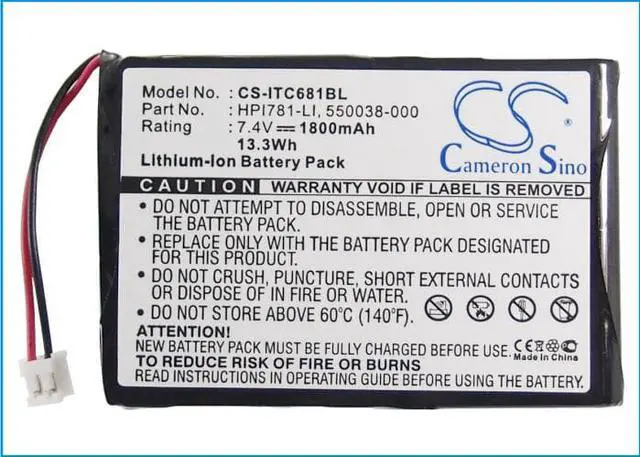 Alt view image 5 of 5 - Battery for Intermec Norand 550038-000 HPI781-LI 680 681 682 781 782T PB20A