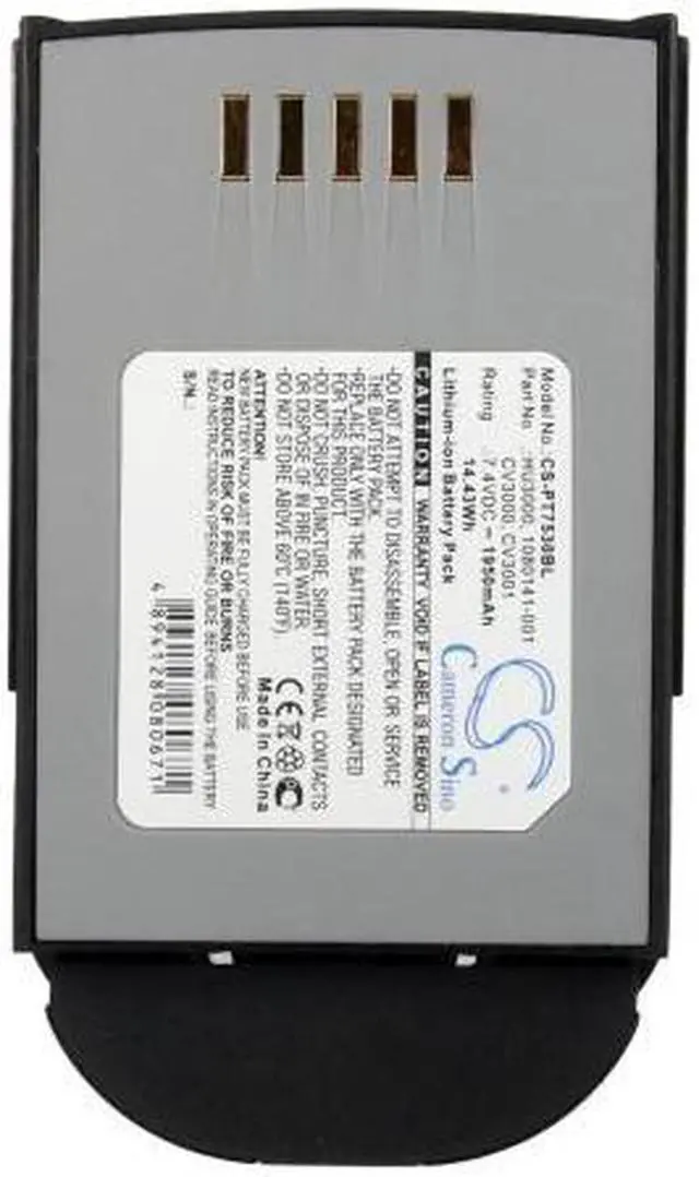 Alt view image 6 of 6 - Battery for Teklogix Psion 1030070-003 HU3000 1030070 1080141 7535 7535LX NEW