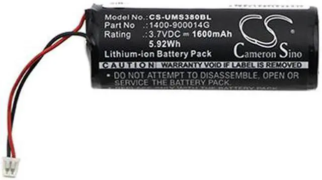 Alt view image 3 of 4 - Barcode Scanner Battery for Unitech 1400-900014G MS380 MS380-CUPBGC-SG 1600mAh