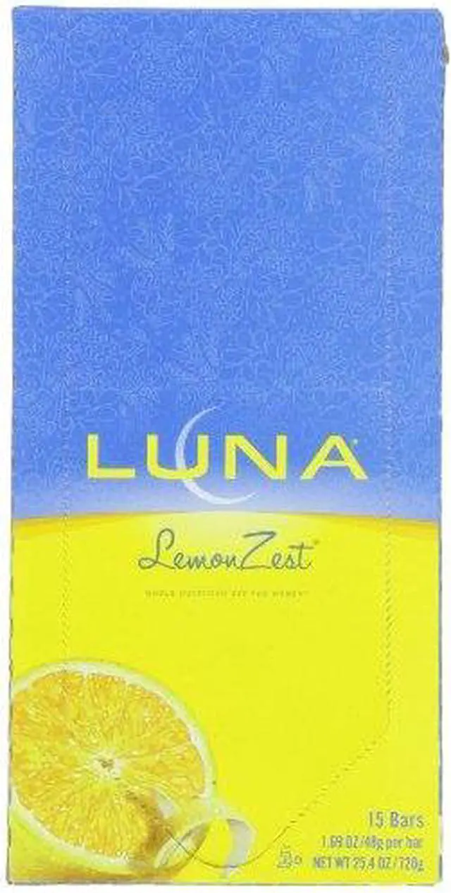 Alt view image 2 of 7 - Luna - Lemon Zest - Box - Clif Bar - 15 - Bar