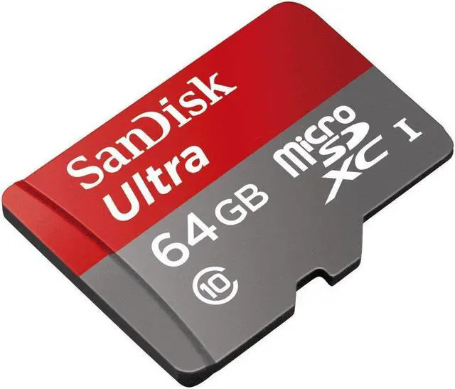 Alt view image 2 of 5 - SanDisk Ultra MicroSDHC 64GB Class 10 Micro SDXC up to 48MB/s with Adapter SDHC