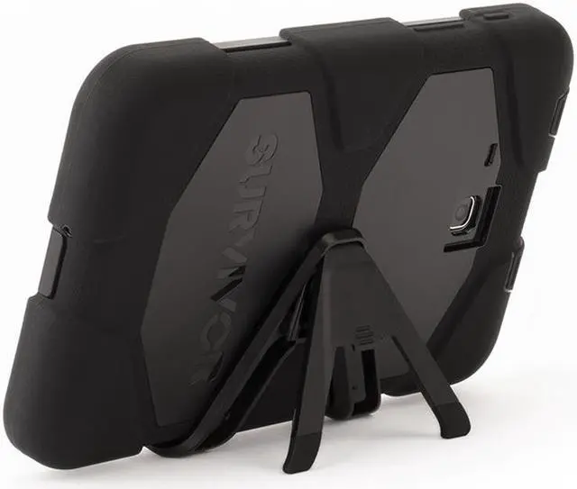 Main image of Griffin, Samsung Galaxy Tab A 7.0" Case, Survivor All-Terrain with Stand, Protective Case, Screen Protector, Black