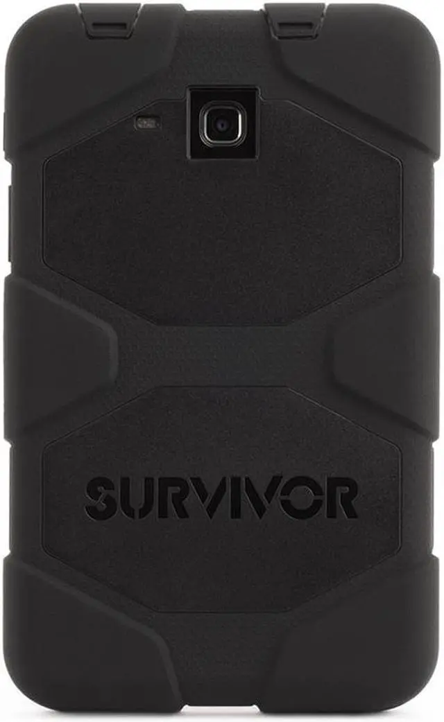 Alt view image 2 of 6 - Griffin, Samsung Galaxy Tab A 7.0" Case, Survivor All-Terrain with Stand, Protective Case, Screen Protector, Black