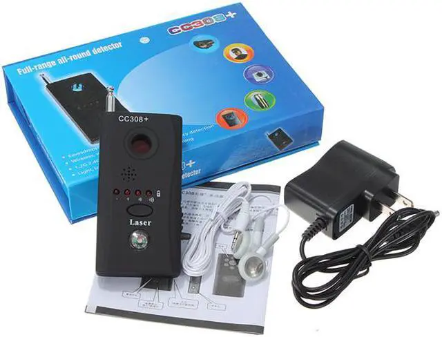 Alt view image 6 of 6 - CC308 Anti-Spy Signal Bug RF Detector Hidden Camera Wireless Laser Lens GSM GPS Device Finder