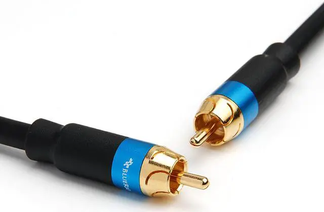 Alt view image 2 of 6 - BlueRigger Dual Shielded Subwoofer Audio RCA Cable with Gold plated connectors - 35 Feet