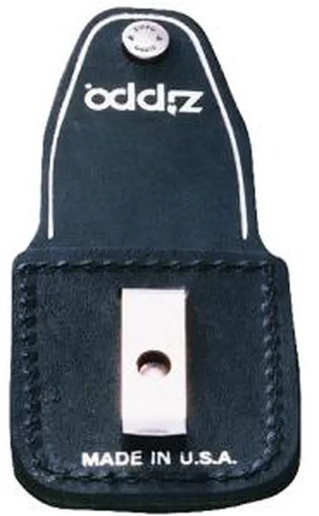 Alt view image 2 of 20 - Zippo ZO17060 Lighter Lighter Pouch Black Leather Attaches To Belt W/ Clip Thes