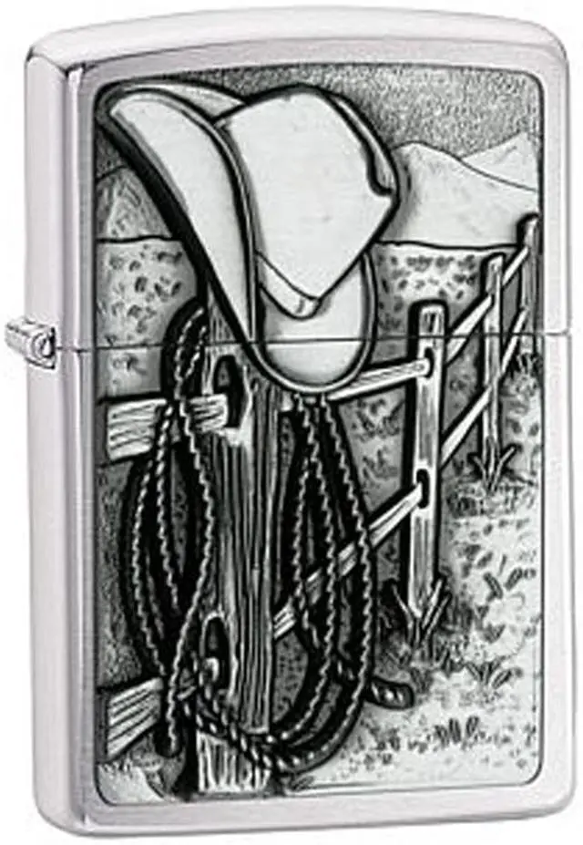 Alt view image 2 of 20 - Zippo ZOZO24879 Lighter Resting Cowboy World Famous Lighters