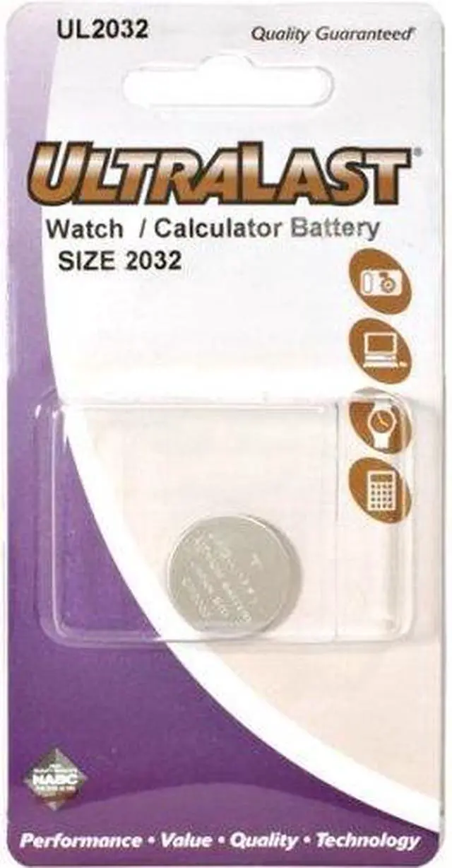 Alt view image 2 of 6 - UltraLast Lithium Coin Watch/Calculator Battery - 2032