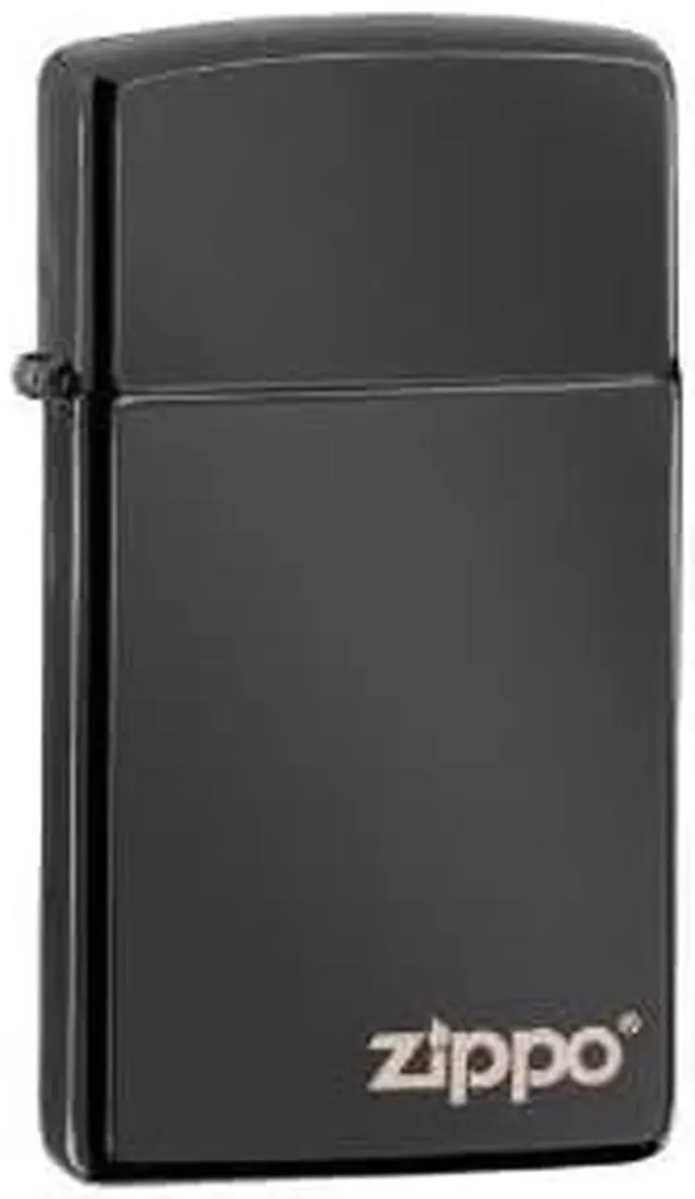 Alt view image 2 of 5 - Zippo Slim Ebony w/Zippo 28123ZL