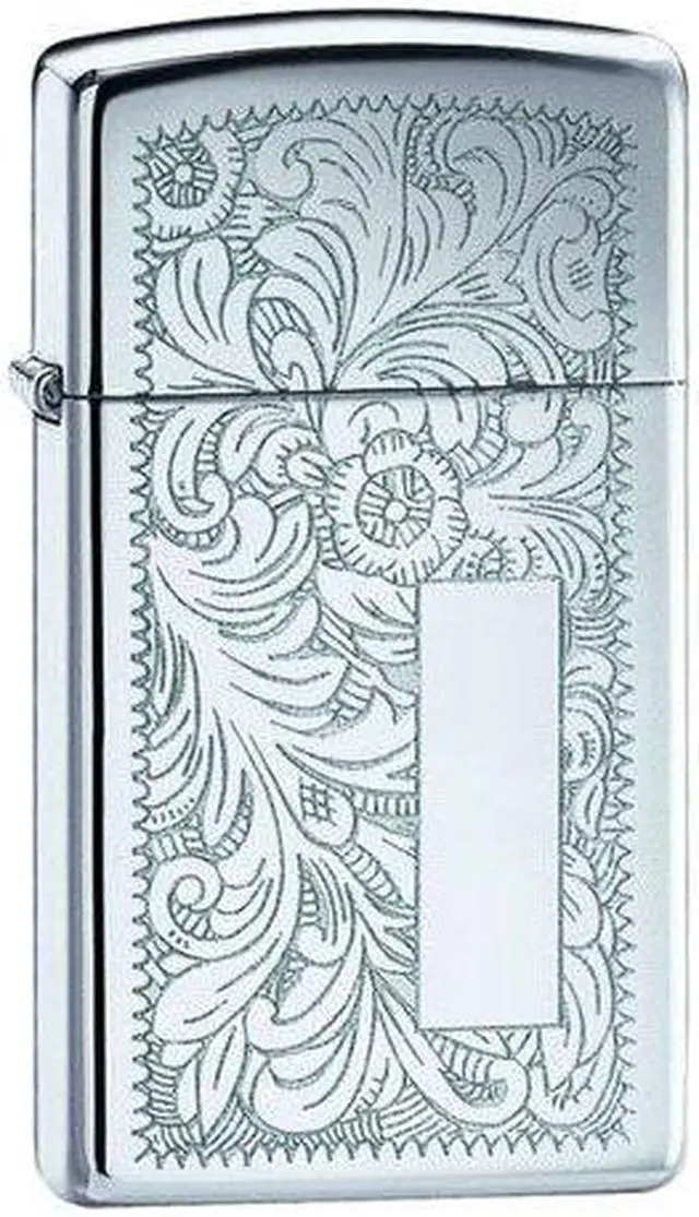Alt view image 6 of 12 - Zippo 1652 Windproof Slim Venetian High Polish Chrome Lighter