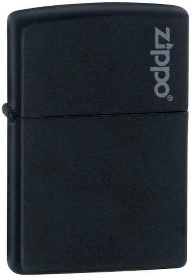 Alt view image 13 of 20 - Zippo Matte Black with Logo Lighter