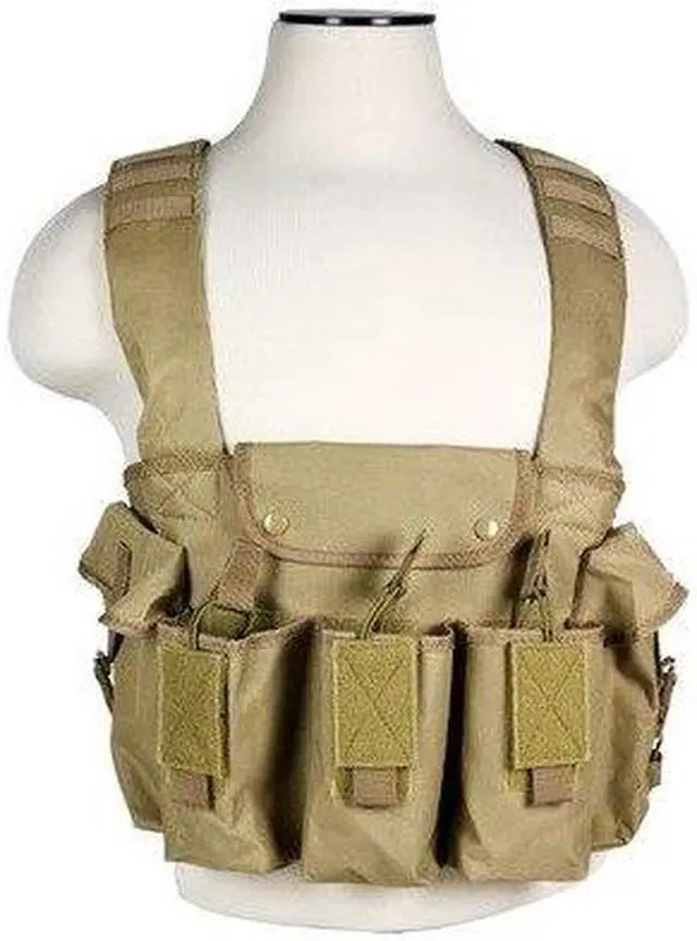 Alt view image 2 of 7 - NcSTAR Vism AK Chest Rig, Tan #CVAKCR2921T