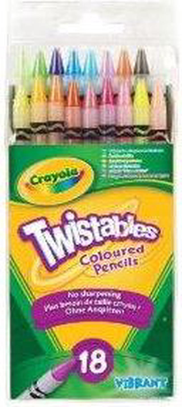 Crayola 687418 Twistables 18 Assorted Colored Pencils