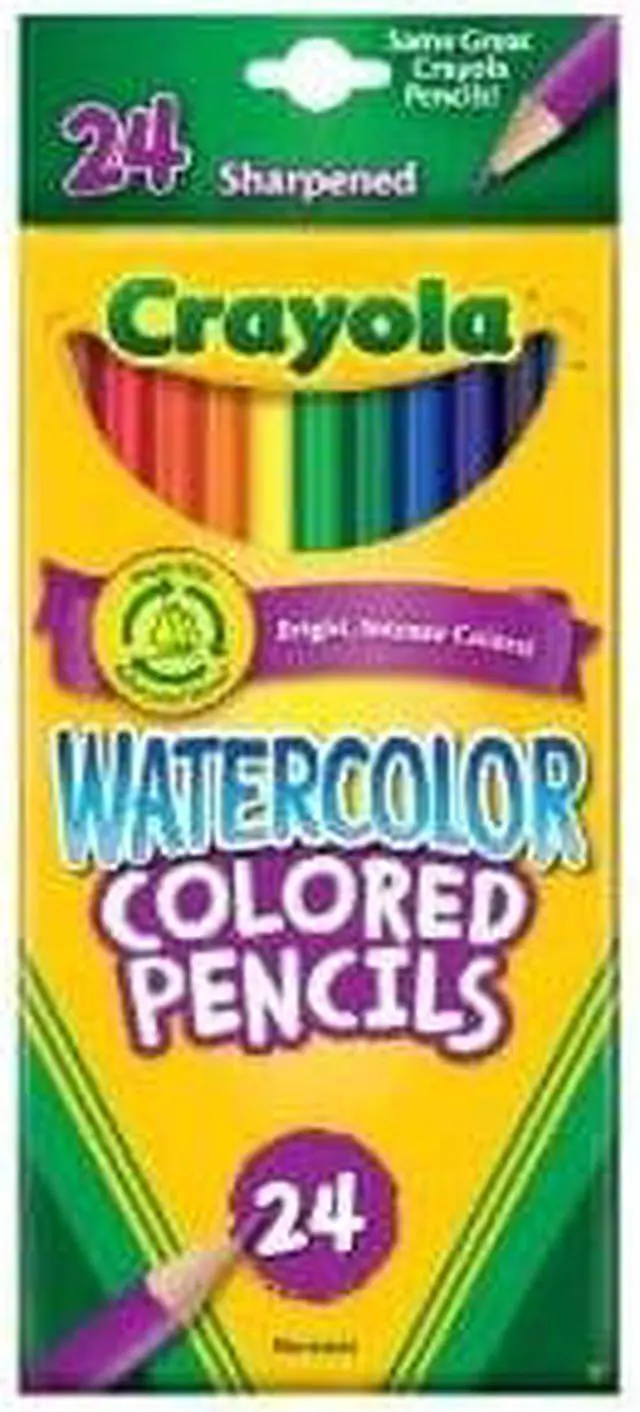 Alt view image 2 of 11 - Watercolor Woodcase Pencils, 3.3 mm, 24 Assorted Colors/Set