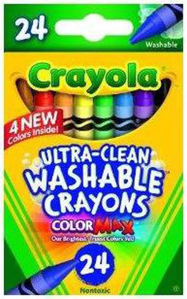 Alt view image 3 of 20 - Crayola Washable Crayons-24/Pkg