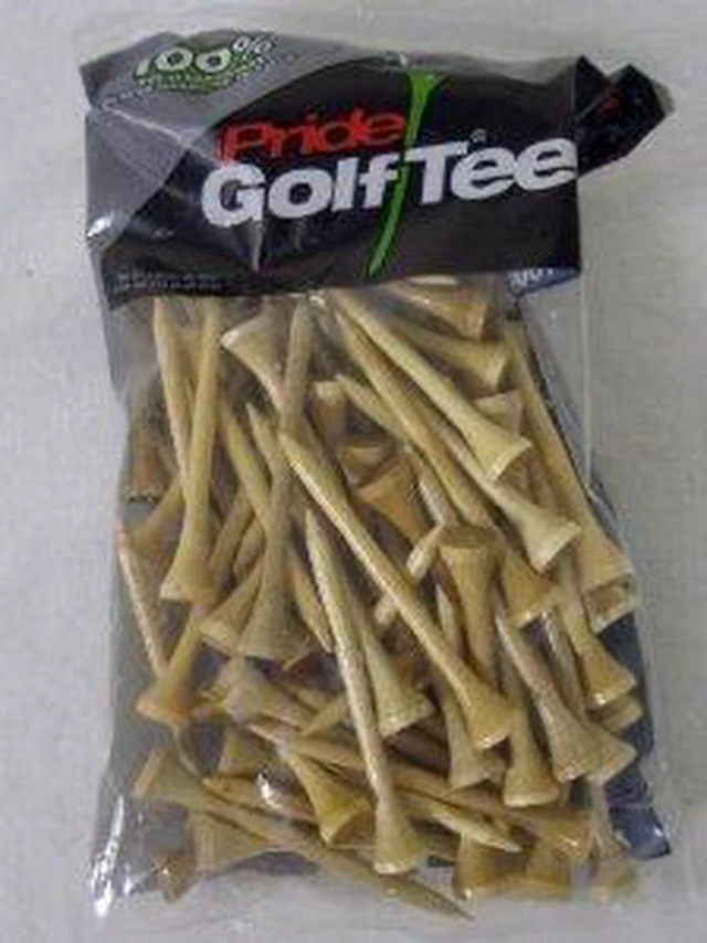 Alt view image 3 of 4 - Pride Professional Tees Pro Length (2.75") Natural 100pk Golf Tees