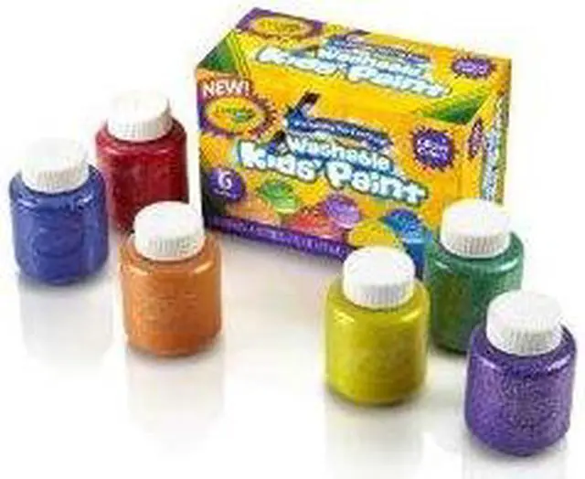 Alt view image 5 of 11 - Crayola Washable Kids Paint 2oz. 6/ST Glitter/Ast 542400