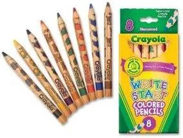 Alt view image 5 of 12 - Crayola Write Start Colored Pencils-8/Pkg Long