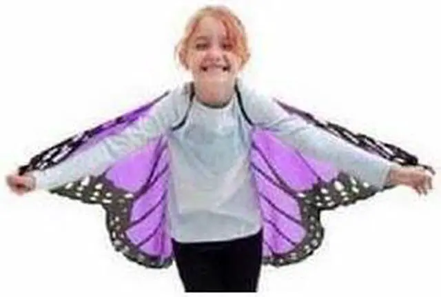 Alt view image 3 of 20 - Douglas Toys Dreamy Dress-ups Purple Monarch Butterfly Fabric Wings