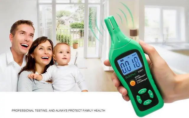 Alt view image 4 of 7 - ELECALL EM91 Digital Smart Formaldehyde Gas Detector Gas Meter Formaldehyde Tester Sensor HCHO TVOC Meter Air Analyzers