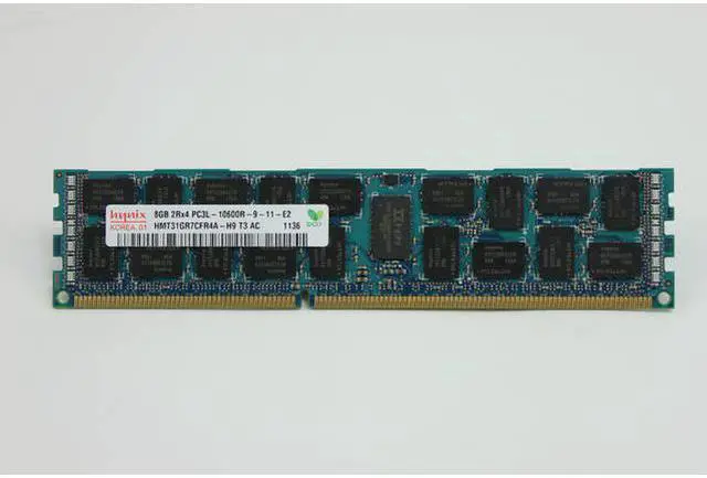 Main image of HYNIX Hmt31Gr7Cfr4A-H9 Hynix 8Gb (1X8Gb) Pc310600 1333Mhz Ddr3 Sdram 1.35V 2Rx4 240Pin Registered Ecc Memory Module For Poweredge And Precision Systems