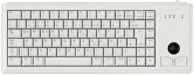 Main image of Gray 83 Key Compact PS/2 Keyboard with Trackball