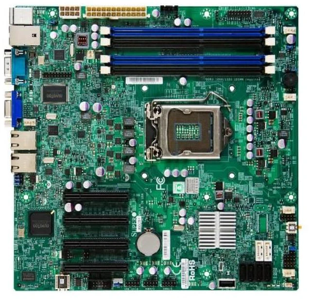 Main image of Supermicro X9Scm-F-B Lga1155/ Intel C204 Pch/ Ddr3/ Sata3/ V&2Gbe/ Matx Server Motherboard, Bulk