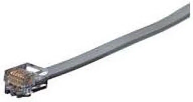 Main image of RJ-11 Modular Cable, 6-Wire, Straight-Pinning, 4-ft. (1.2-m)