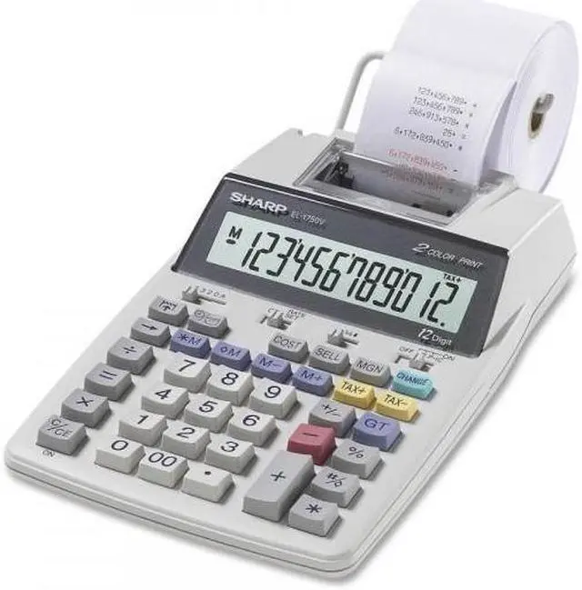 Main image of EL1750V 12-Digit Dual Color Printing Calculator
