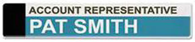 Alt view image 2 of 9 - Panel Wall Sign Name Holder, Acrylic, 9 X 2, Clear