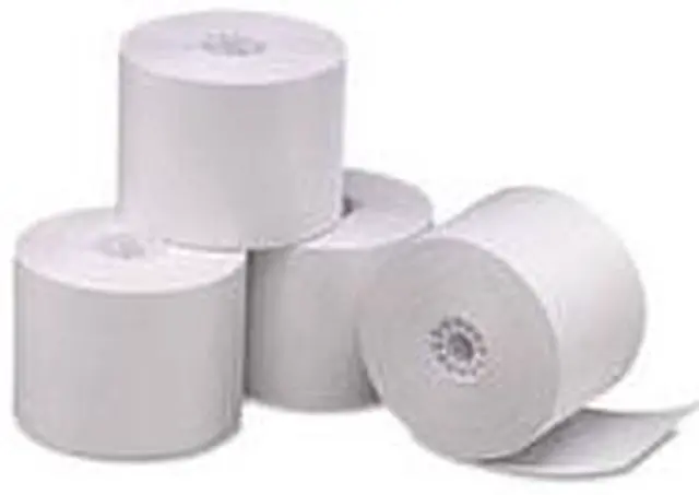 Main image of PM Company 05212 Single Ply Thermal Cash Register/POS Rolls, 2 1/4" x 165 ft., White, 6/Pack, 1 Pack