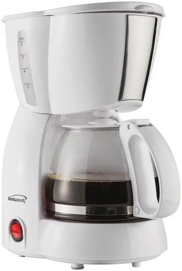 Alt view image 2 of 7 - Brentwood Appliances TS-213W 4-Cup Coffee Maker (White)
