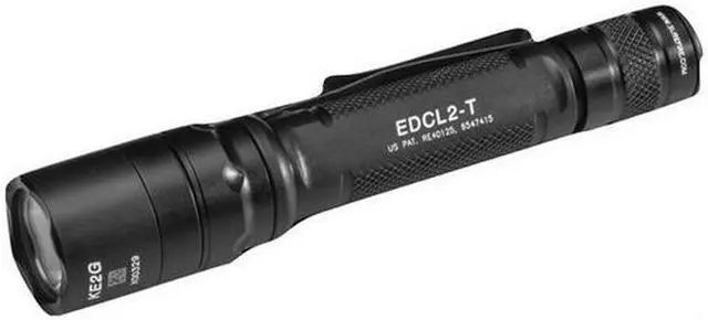 Alt view image 12 of 20 - SUREFIRE EDCL2-T Black Tactical Handheld Flashlight, CR123A, 1200/5lm