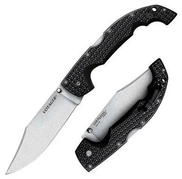 Main image of Cold Steel Voyager Knife X-Large, Clip Point, Plain Edge