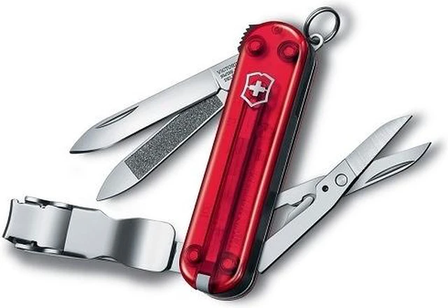 Alt view image 2 of 5 - Victorinox Swiss Army Nail Clip 580 Ruby Trans. 65mm