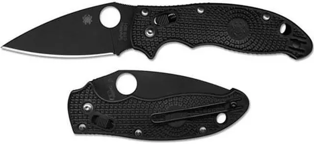 Alt view image 12 of 13 - Spyderco Manix 2 Lightweight Folding Knife w/3.37" Blk Blade