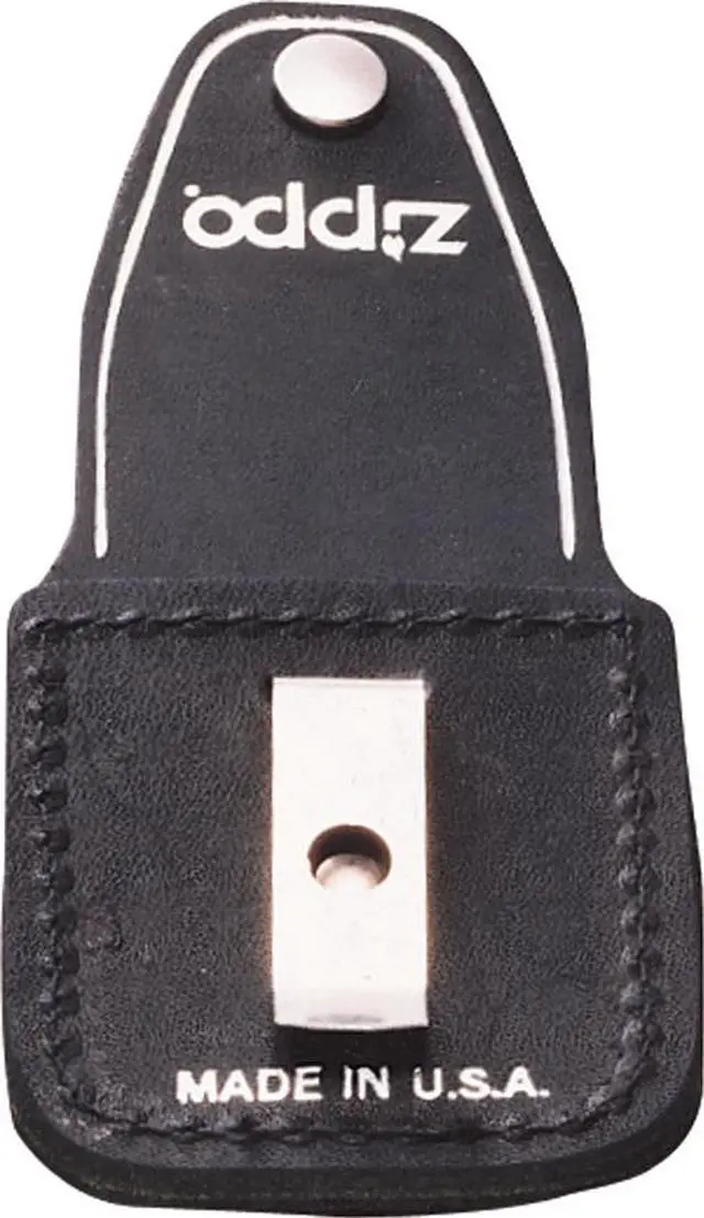 Main image of Zippo ZO17060 Lighter Lighter Pouch Black Leather Attaches To Belt W/ Clip Thes