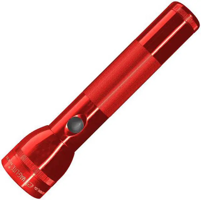 Main image of Maglite ST2D036 Red 2-D Cell 10" 3-Watt LED Flashlight w/ Adjustable Beam