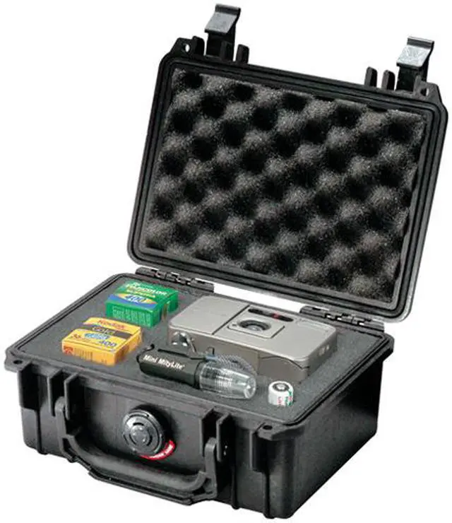 Main image of Pelican 1120-001-110 No Foam Insert Black Protector Case 7.25" x 4.75" x 3.06"