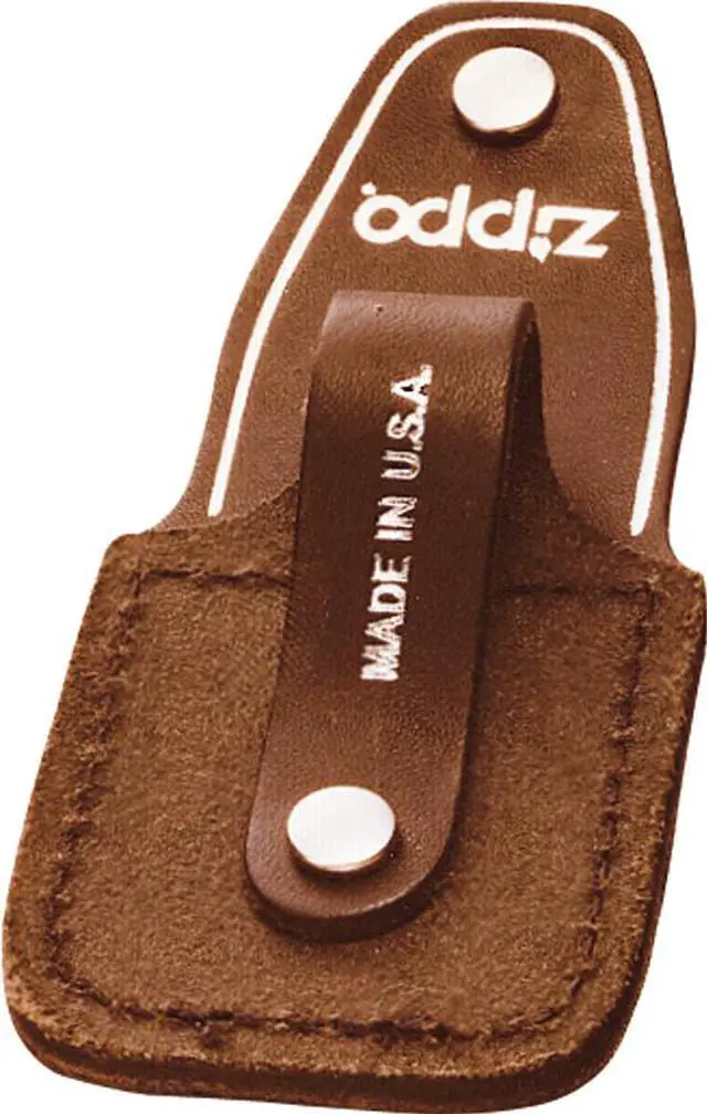 Main image of Zippo ZO17040 Lighter Lighter Pouch Brown Leather Attaches To Belt W/ Loop These