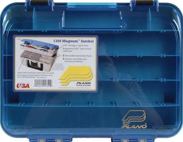 Alt view image 4 of 8 - Plano Magnum Satchel Beige/Clear Blue