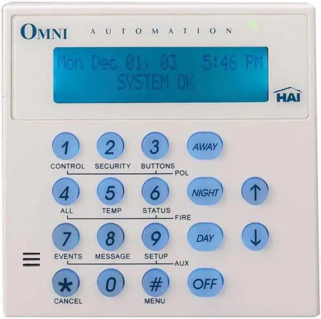 Alt view image 3 of 3 - Leviton Omni Security & Automation Console with Speaker/Microphone (33A00-4)
