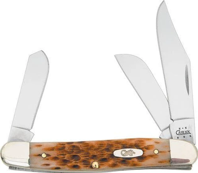 Alt view image 4 of 6 - Case 6347 SS Amber Stockman Knife